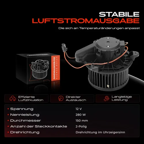 Innenraumgebläse 12 V Frankberg 5481FB0032776 Bild Innenraumgebläse 12 V Frankberg 5481FB0032776
