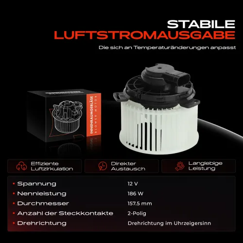 Innenraumgebläse 12 V Frankberg 5481FB0032786 Bild Innenraumgebläse 12 V Frankberg 5481FB0032786