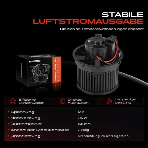 Innenraumgebläse 12 V Frankberg 5481FB0032792 Bild Innenraumgebläse 12 V Frankberg 5481FB0032792