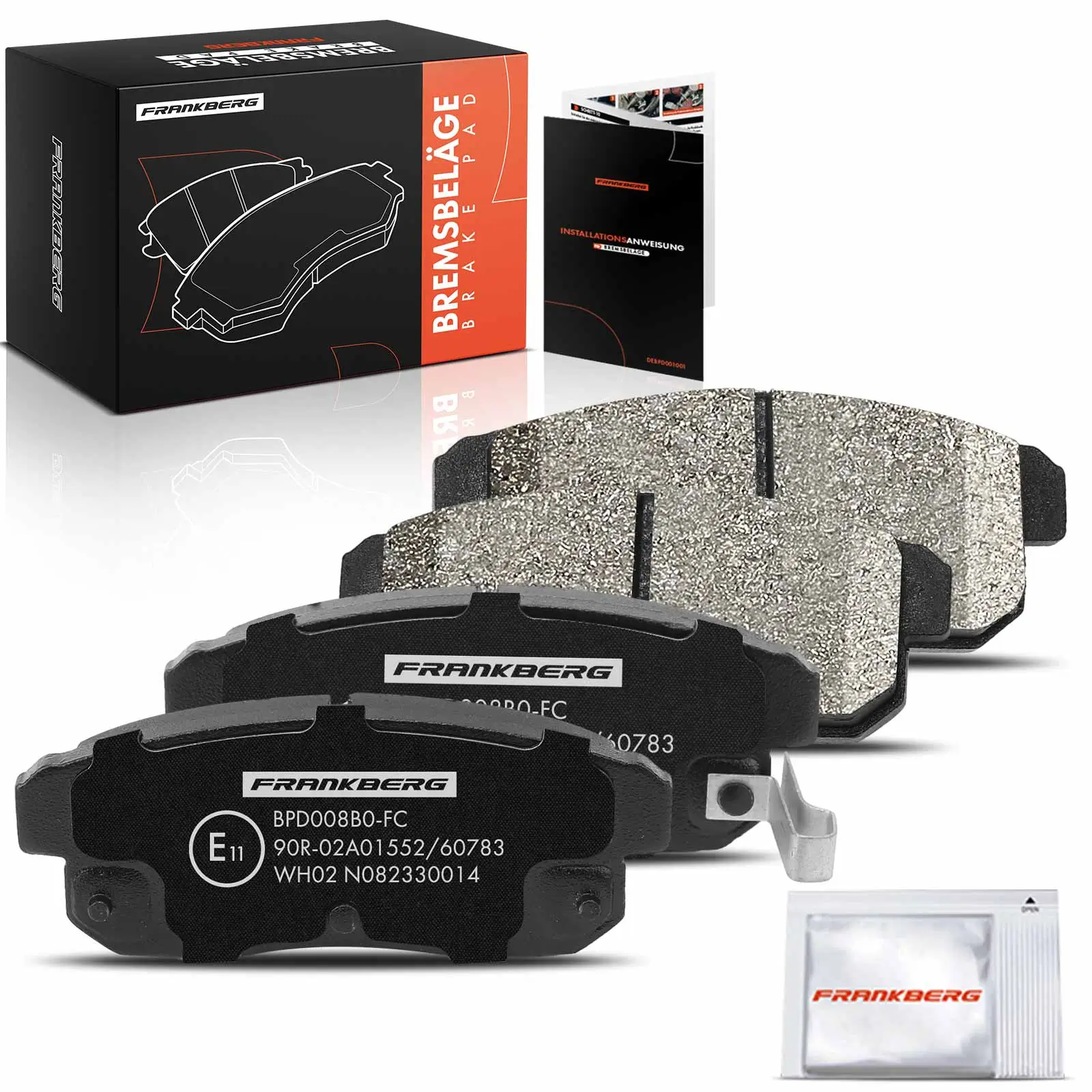 Bremsbelagsatz, Scheibenbremse Hinterachse beidseitig Frankberg 5481FB0032822