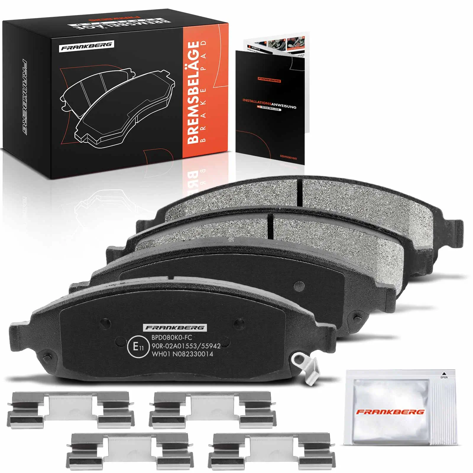Bremsbelagsatz, Scheibenbremse Vorderachse beidseitig Frankberg 5481FB0032853