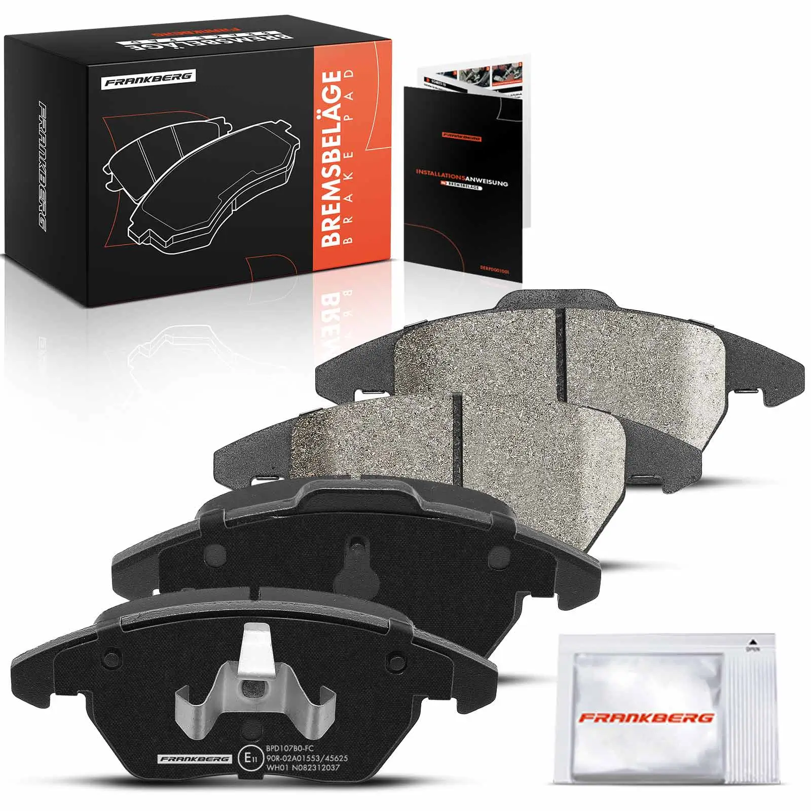 Bremsbelagsatz, Scheibenbremse Vorderachse beidseitig Frankberg 5481FB0032863