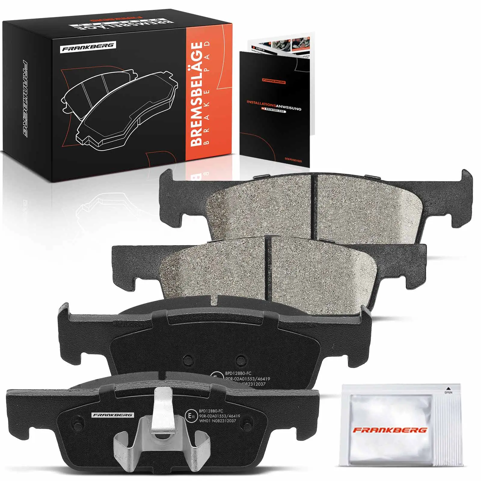 Bremsbelagsatz, Scheibenbremse Vorderachse beidseitig Frankberg 5481FB0032869