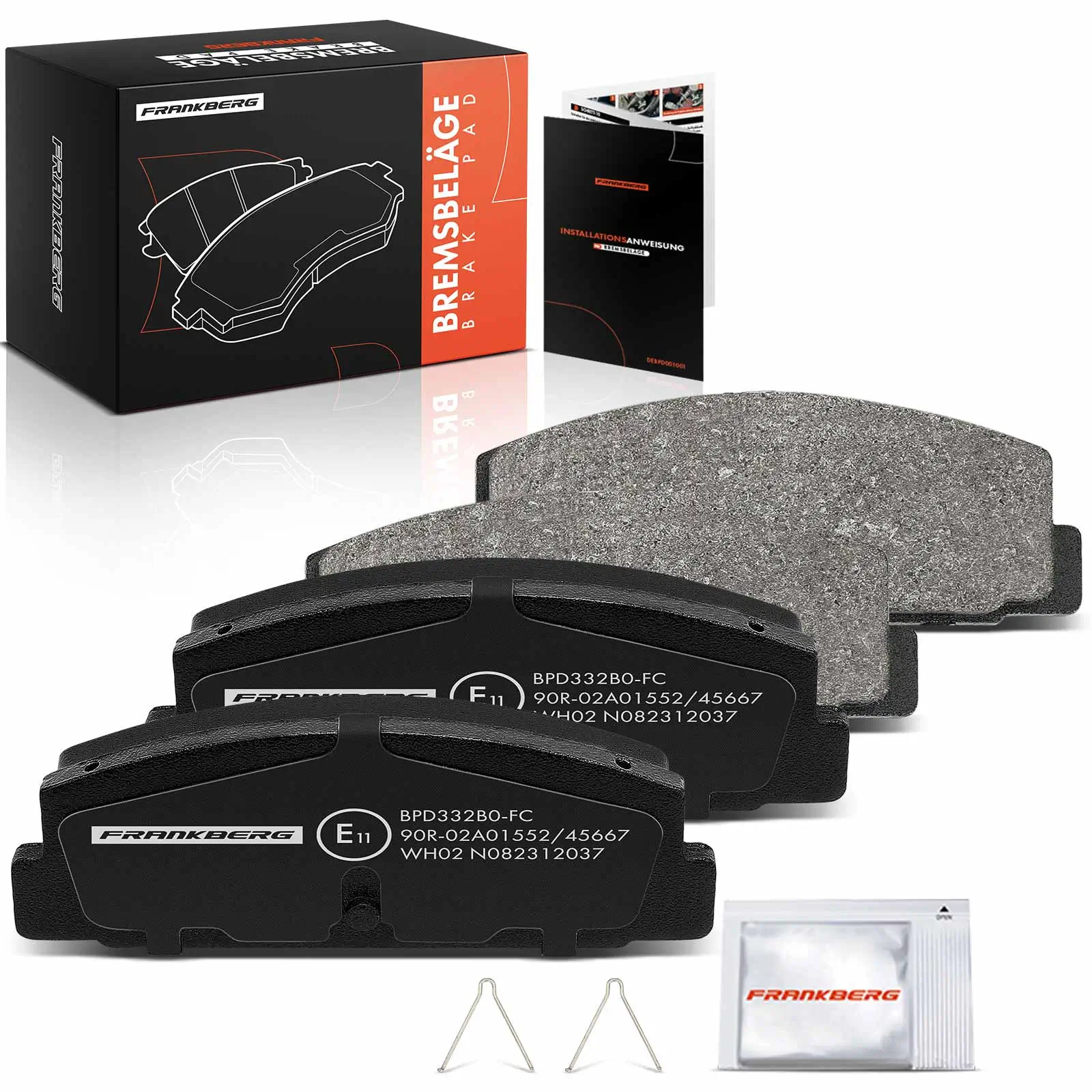 Bremsbelagsatz, Scheibenbremse Hinterachse beidseitig Frankberg 5481FB0032933