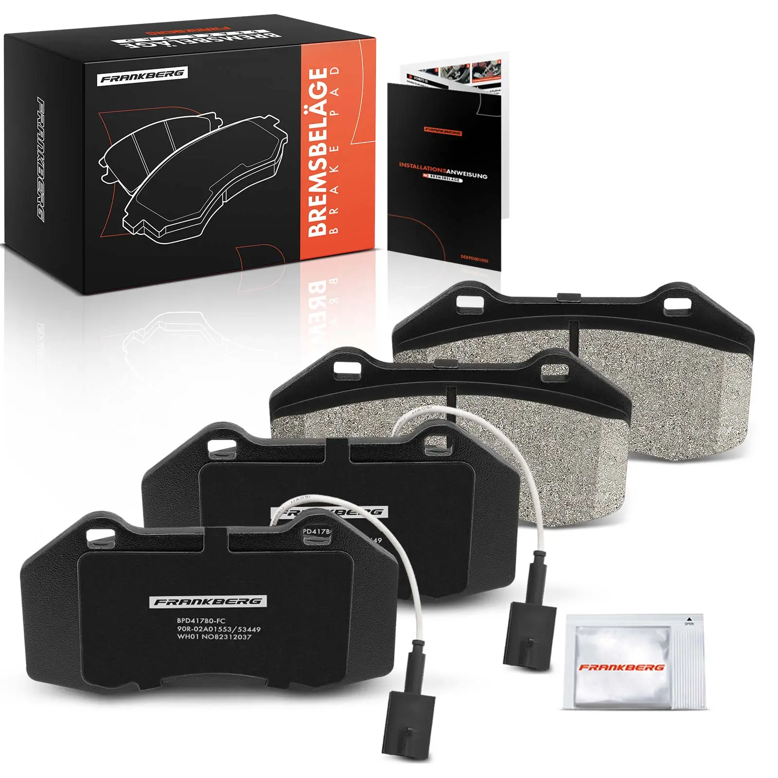 Bremsbelagsatz, Scheibenbremse Vorderachse beidseitig Frankberg 5481FB0032956