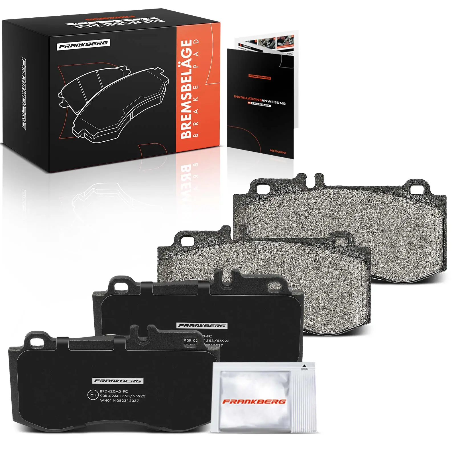 Bremsbelagsatz, Scheibenbremse Vorderachse beidseitig Frankberg 5481FB0032958