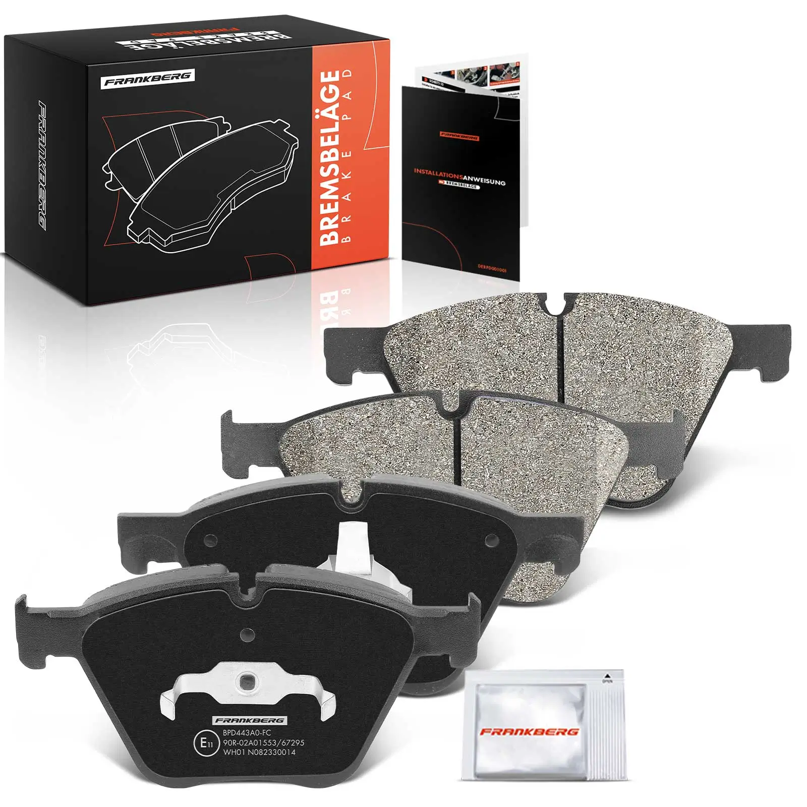 Bremsbelagsatz, Scheibenbremse Vorderachse beidseitig Frankberg 5481FB0032964