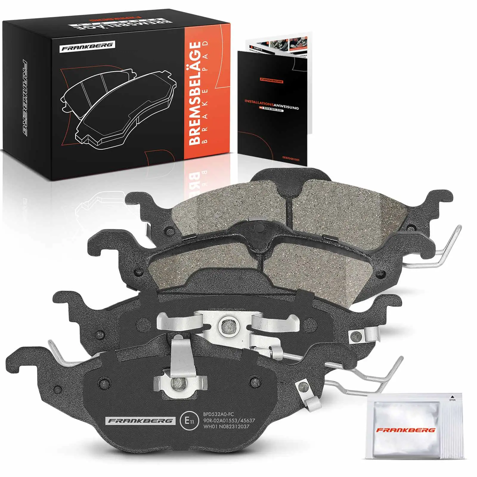Bremsbelagsatz, Scheibenbremse Vorderachse beidseitig Frankberg 5481FB0032994