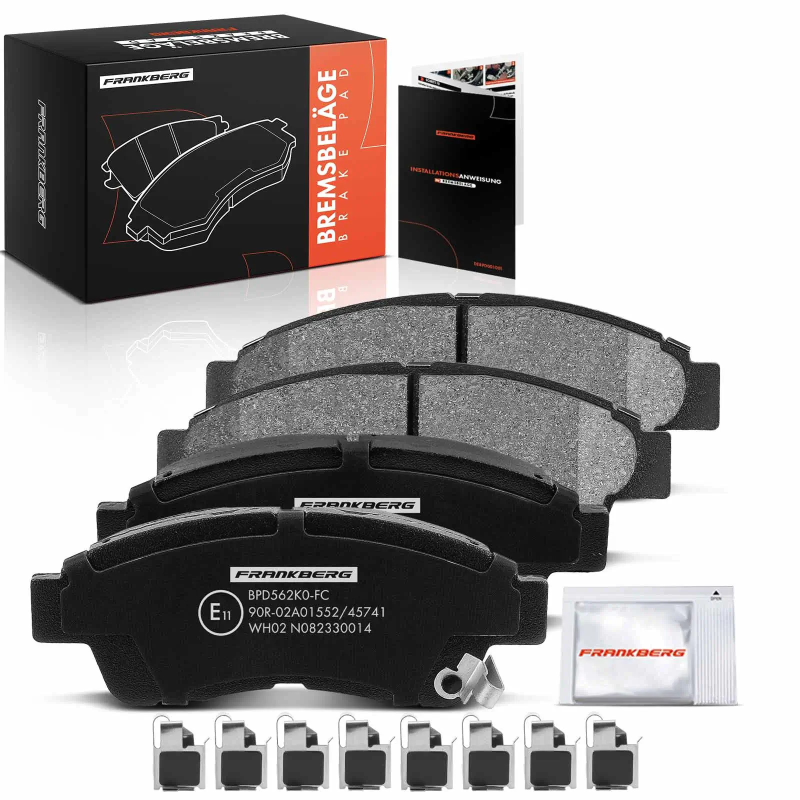 Bremsbelagsatz, Scheibenbremse Vorderachse beidseitig Frankberg 5481FB0033003