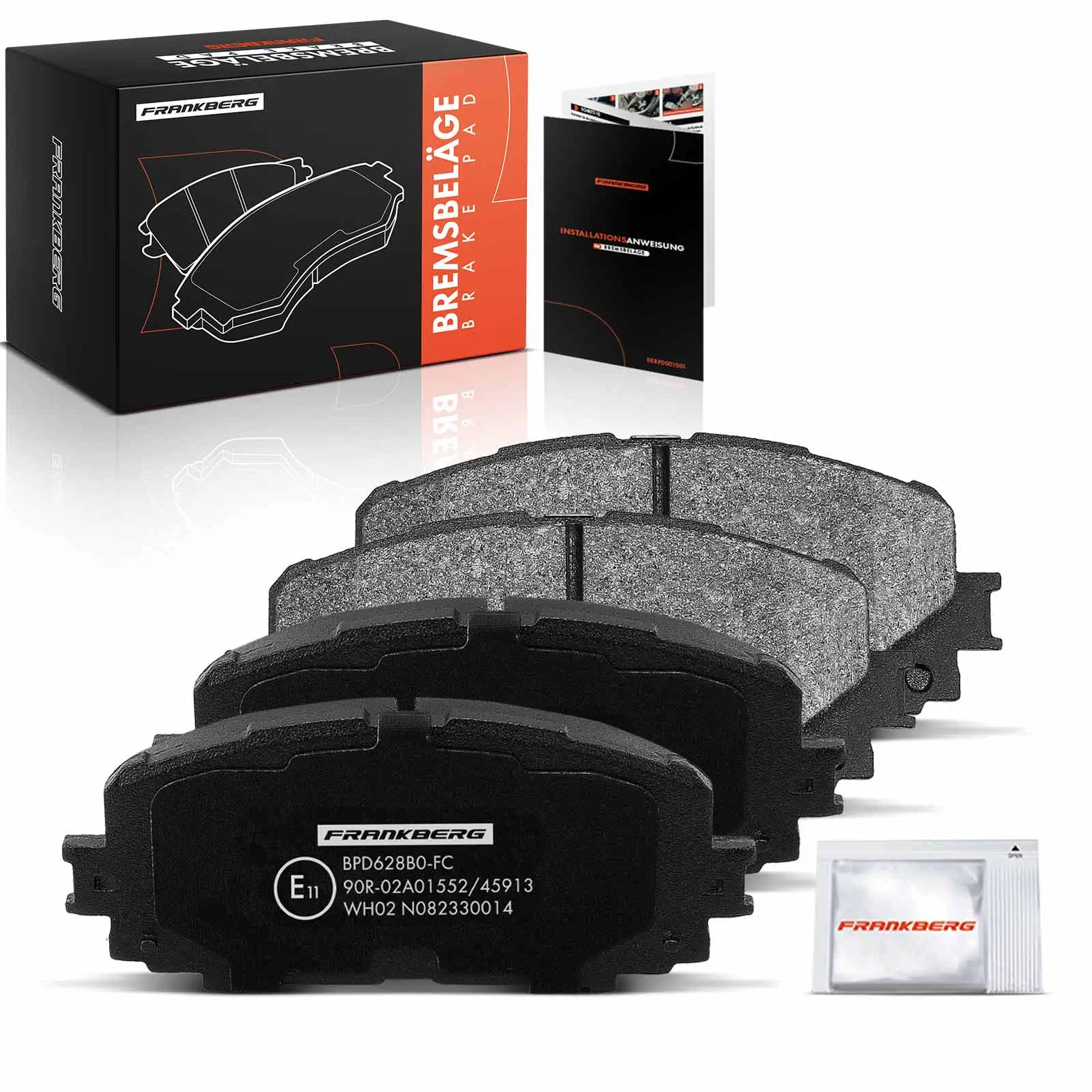 Bremsbelagsatz, Scheibenbremse Vorderachse beidseitig Frankberg 5481FB0033032