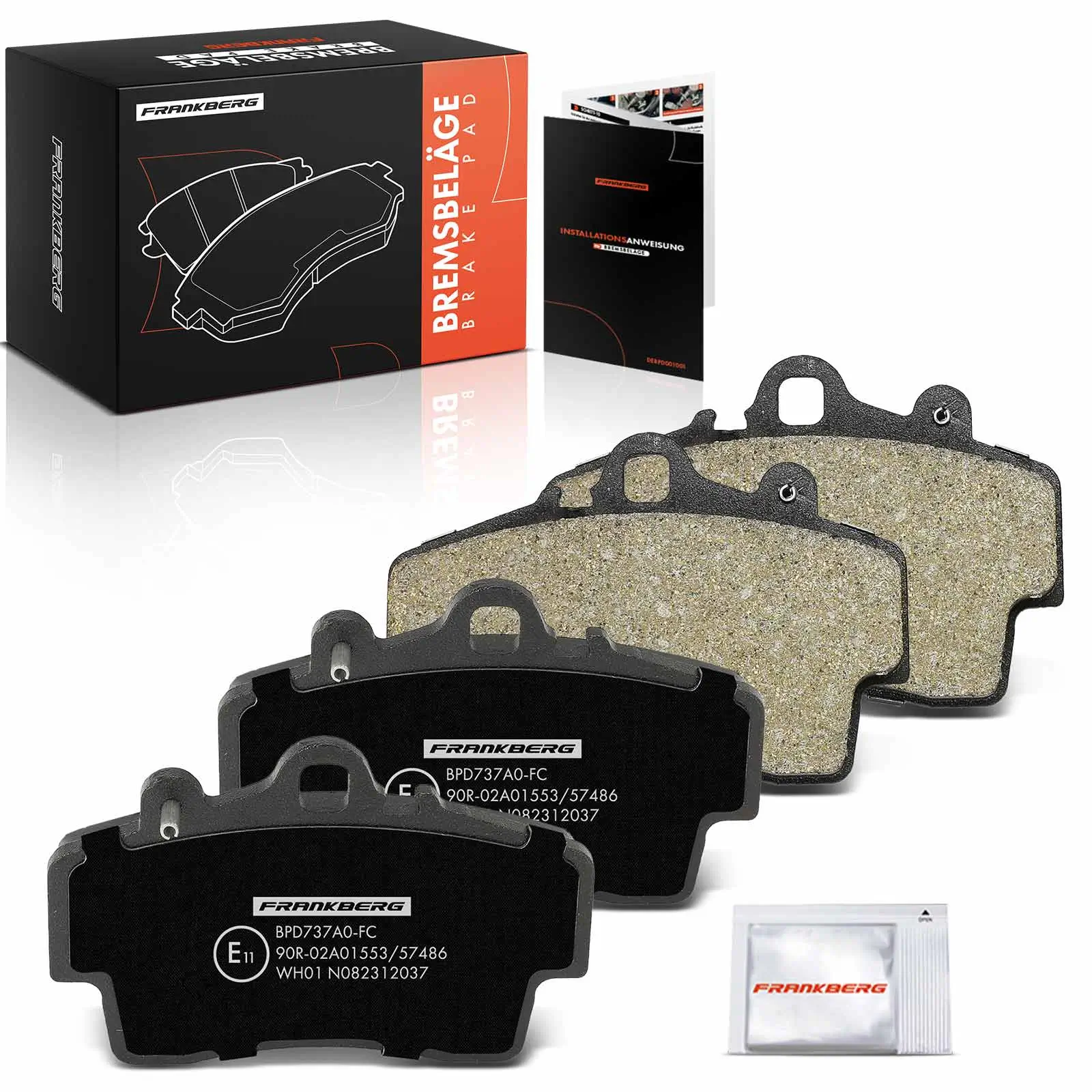 Bremsbelagsatz, Scheibenbremse Vorderachse beidseitig Frankberg 5481FB0033072