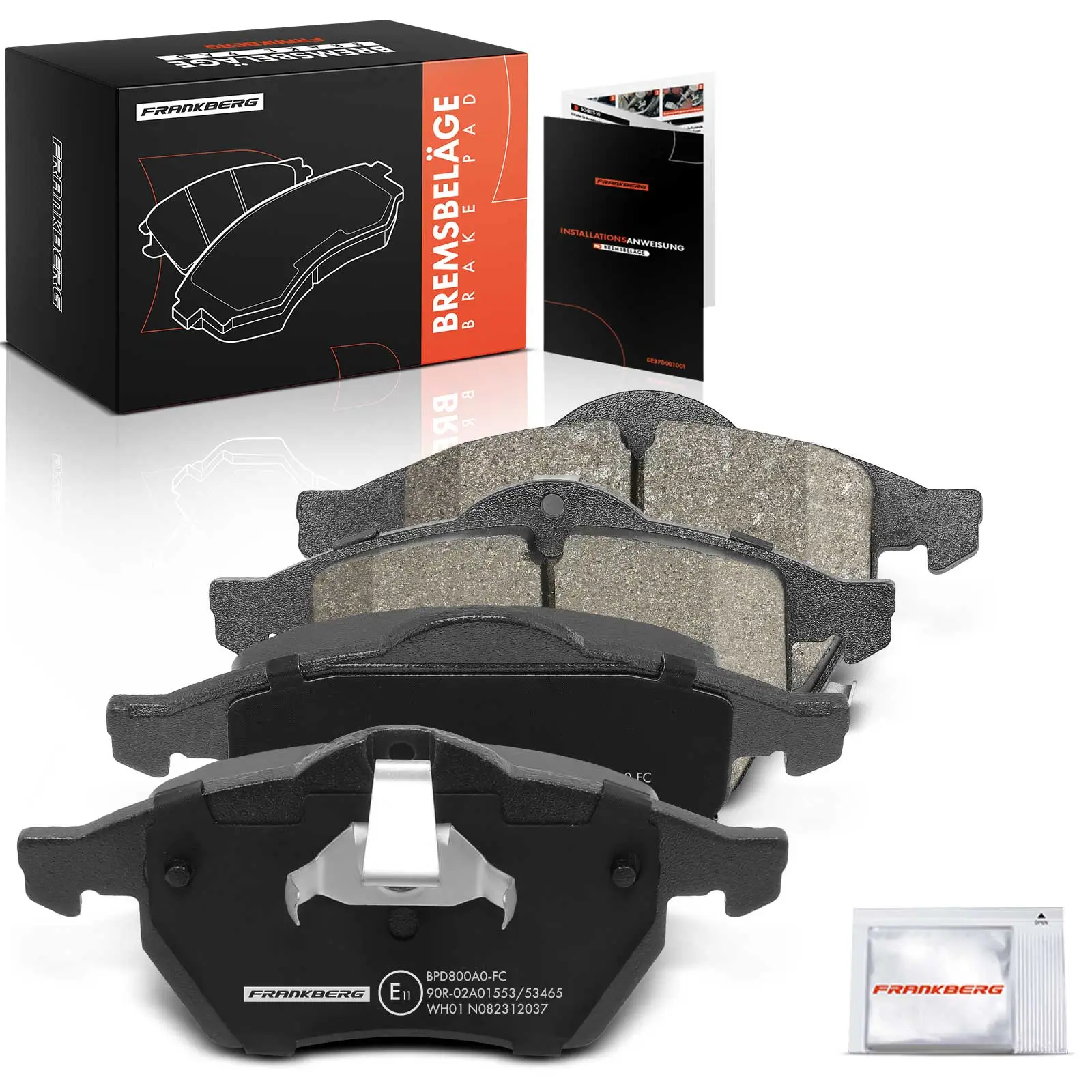 Bremsbelagsatz, Scheibenbremse Vorderachse beidseitig Frankberg 5481FB0033089