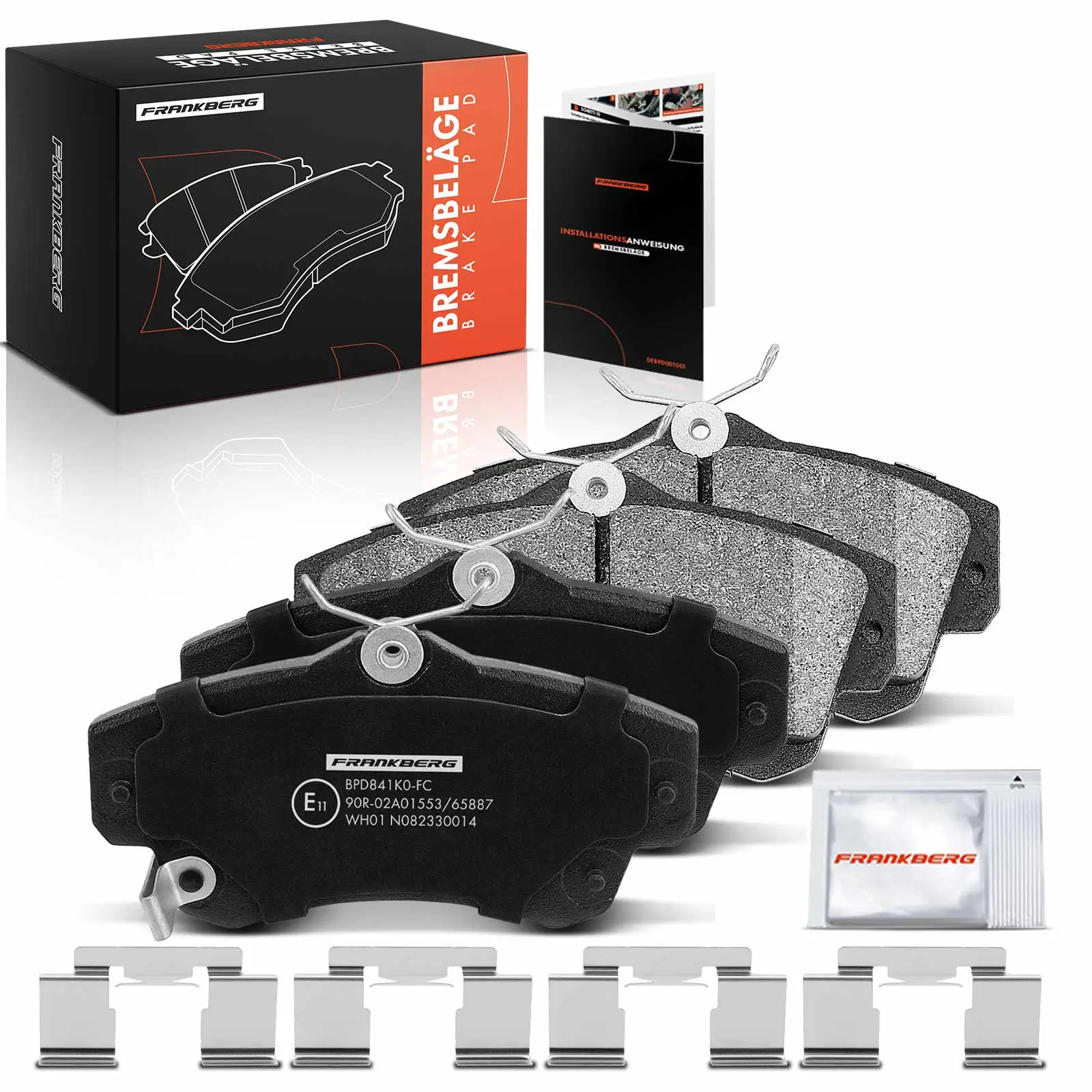 Bremsbelagsatz, Scheibenbremse Vorderachse beidseitig Frankberg 5481FB0033105