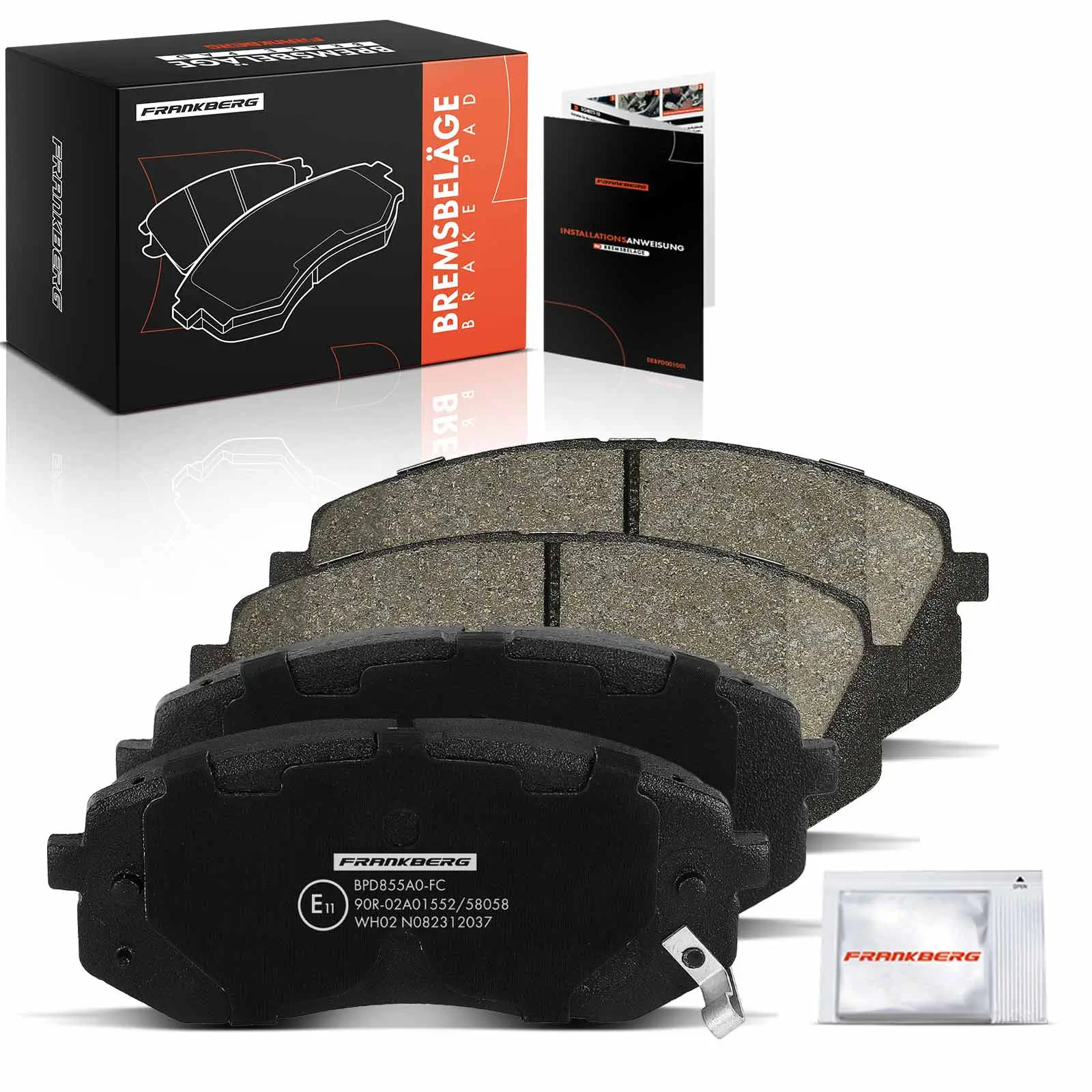 Bremsbelagsatz, Scheibenbremse Vorderachse beidseitig Frankberg 5481FB0033109