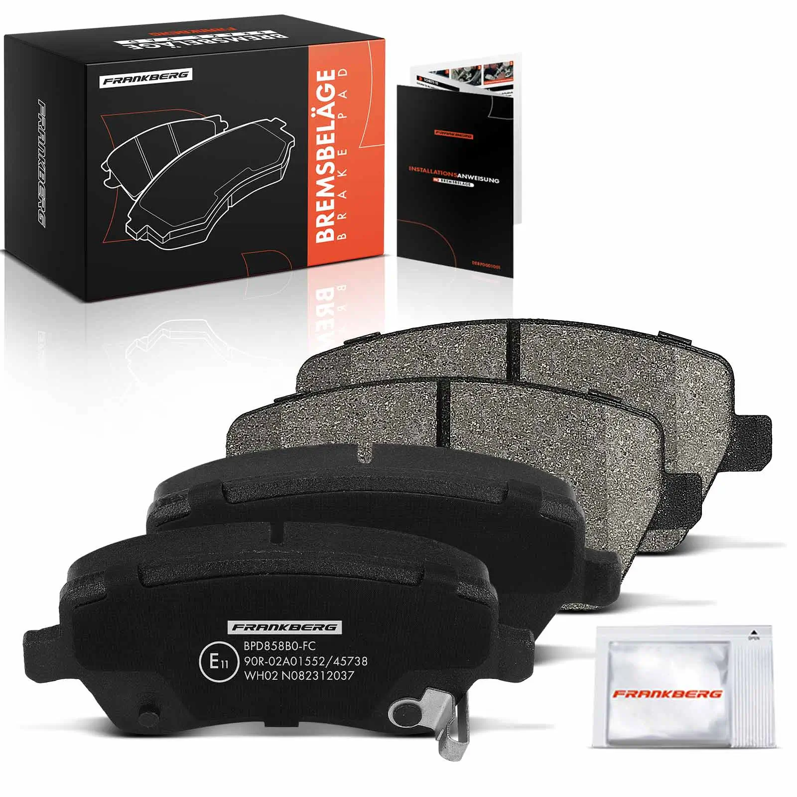 Bremsbelagsatz, Scheibenbremse Vorderachse beidseitig Frankberg 5481FB0033113