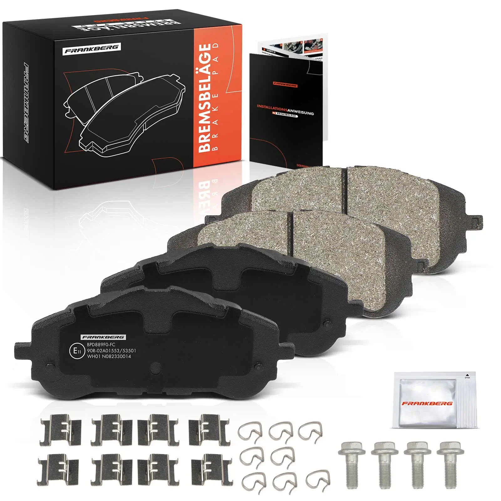 Bremsbelagsatz, Scheibenbremse Vorderachse beidseitig Frankberg 5481FB0033130