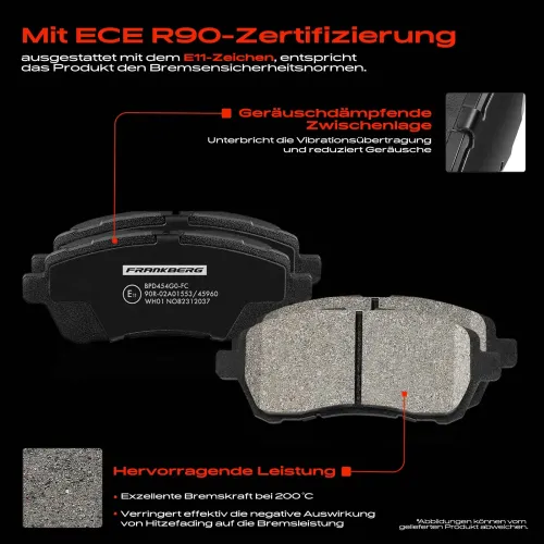 Bremsensatz, Scheibenbremse Vorderachse Frankberg 5481FB0033177 Bild Bremsensatz, Scheibenbremse Vorderachse Frankberg 5481FB0033177