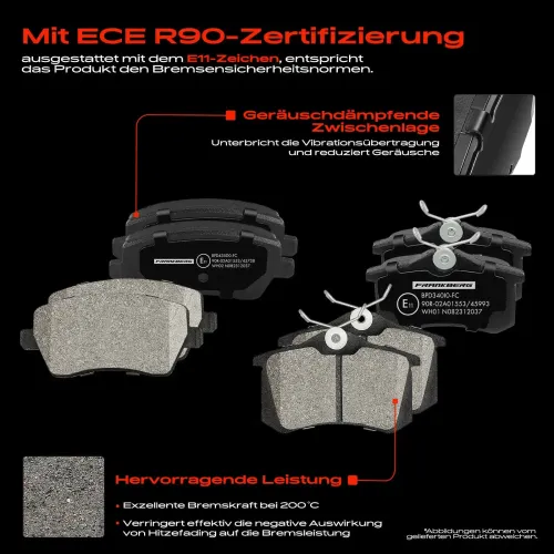 Bremsensatz, Scheibenbremse Vorderachse Hinterachse Frankberg 5481FB0033178 Bild Bremsensatz, Scheibenbremse Vorderachse Hinterachse Frankberg 5481FB0033178