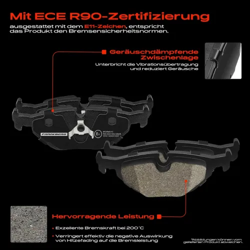 Bremsensatz, Scheibenbremse Hinterachse Frankberg 5481FB0033180 Bild Bremsensatz, Scheibenbremse Hinterachse Frankberg 5481FB0033180