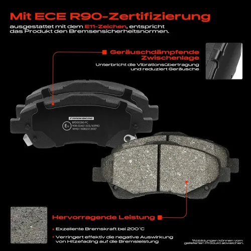 Bremsensatz, Scheibenbremse Vorderachse Frankberg 5481FB0033184 Bild Bremsensatz, Scheibenbremse Vorderachse Frankberg 5481FB0033184