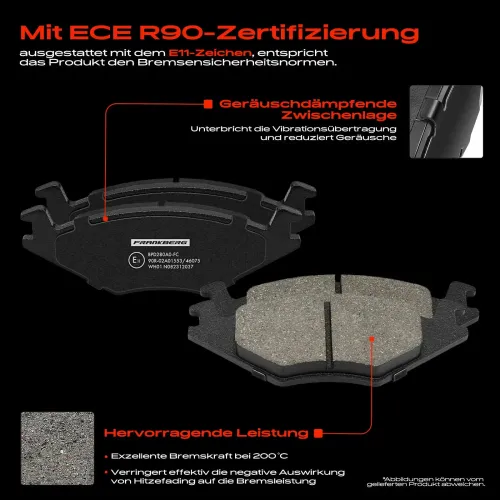 Bremsensatz, Scheibenbremse Vorderachse Frankberg 5481FB0033192 Bild Bremsensatz, Scheibenbremse Vorderachse Frankberg 5481FB0033192