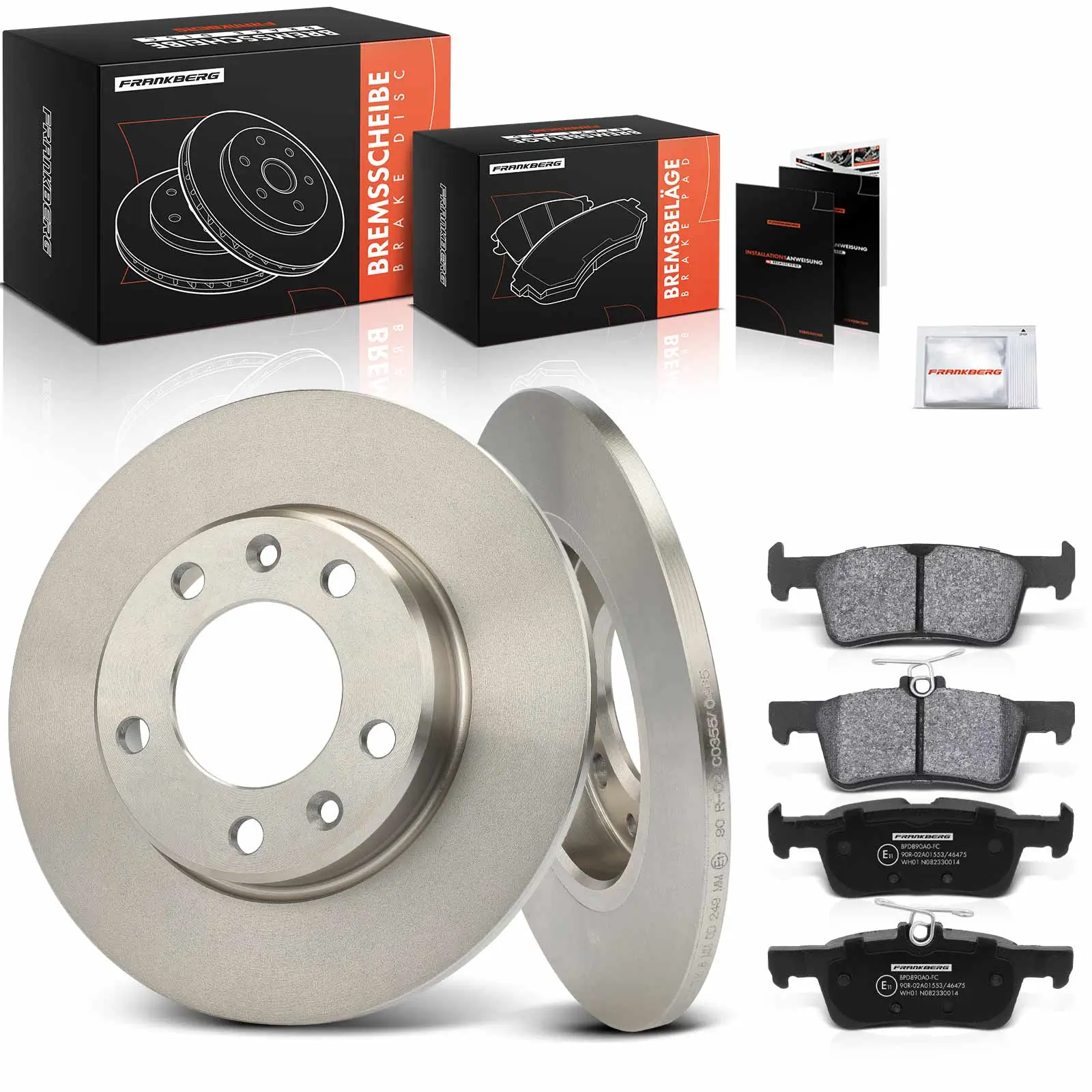 Bremsensatz, Scheibenbremse Hinterachse Frankberg 5481FB0033194