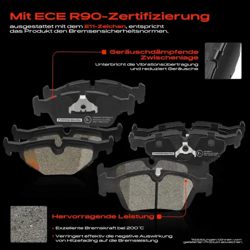 Bremsensatz, Scheibenbremse Vorderachse Hinterachse Frankberg 5481FB0033205 Bild Bremsensatz, Scheibenbremse Vorderachse Hinterachse Frankberg 5481FB0033205