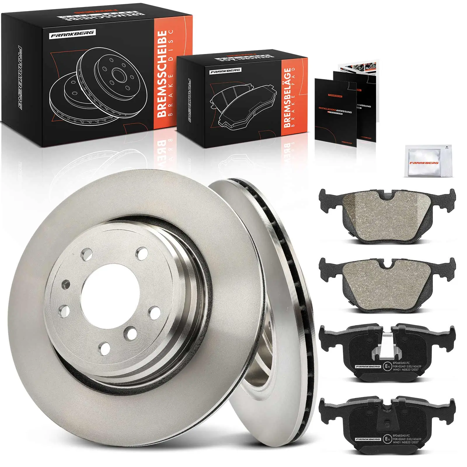 Bremsensatz, Scheibenbremse Hinterachse Frankberg 5481FB0033206