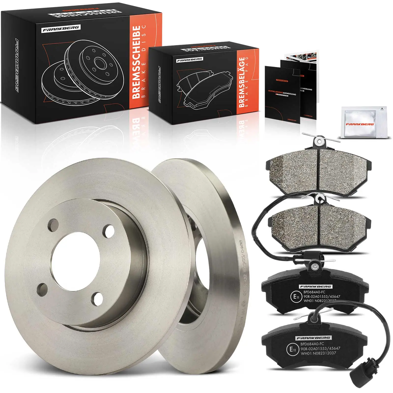 Bremsensatz, Scheibenbremse Vorderachse Frankberg 5481FB0033213