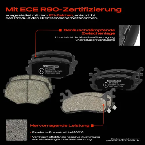 Bremsensatz, Scheibenbremse Vorderachse Hinterachse Frankberg 5481FB0033218 Bild Bremsensatz, Scheibenbremse Vorderachse Hinterachse Frankberg 5481FB0033218