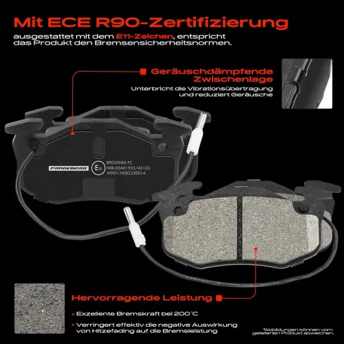 Bremsensatz, Scheibenbremse Vorderachse Frankberg 5481FB0033219 Bild Bremsensatz, Scheibenbremse Vorderachse Frankberg 5481FB0033219