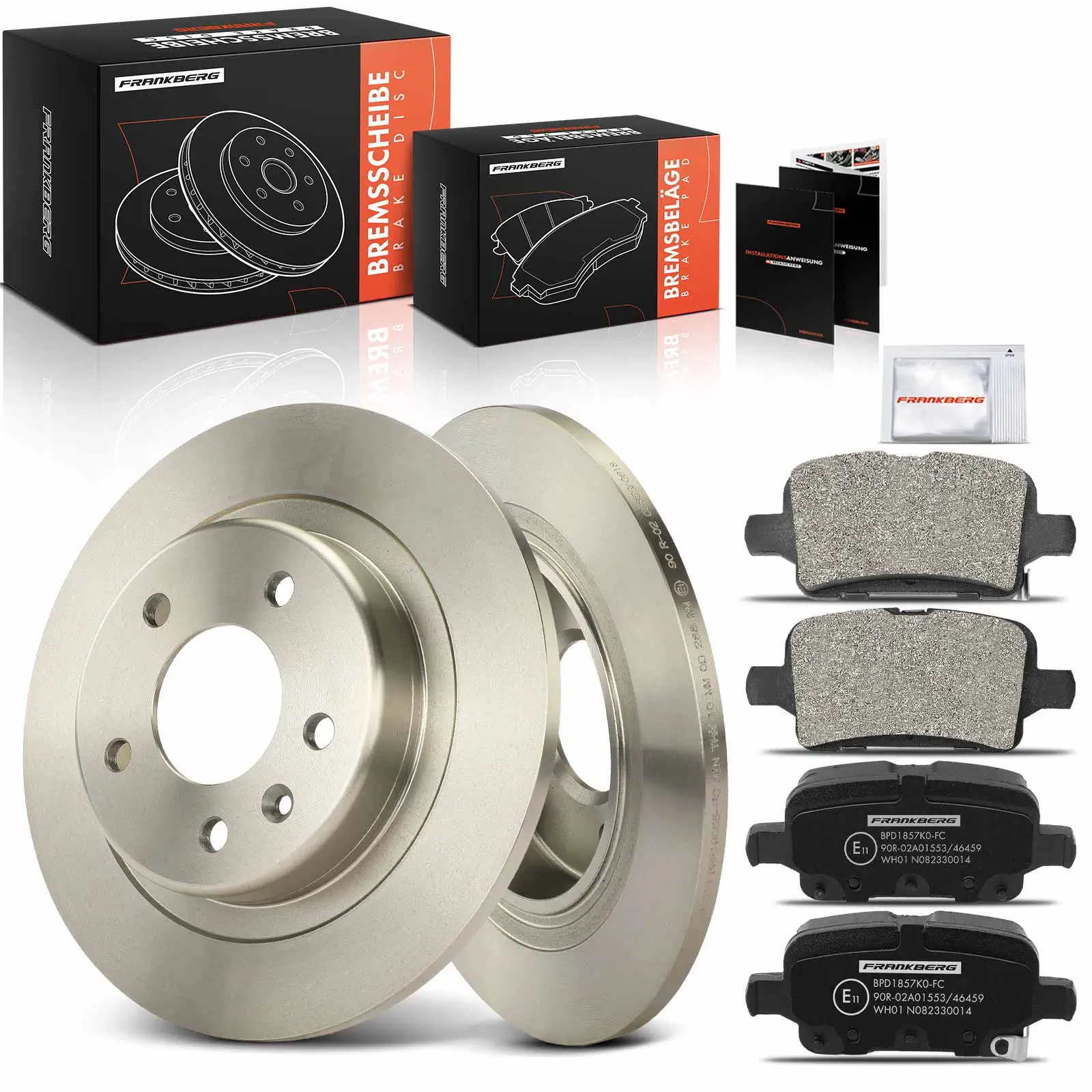 Bremsensatz, Scheibenbremse Hinterachse Frankberg 5481FB0033220