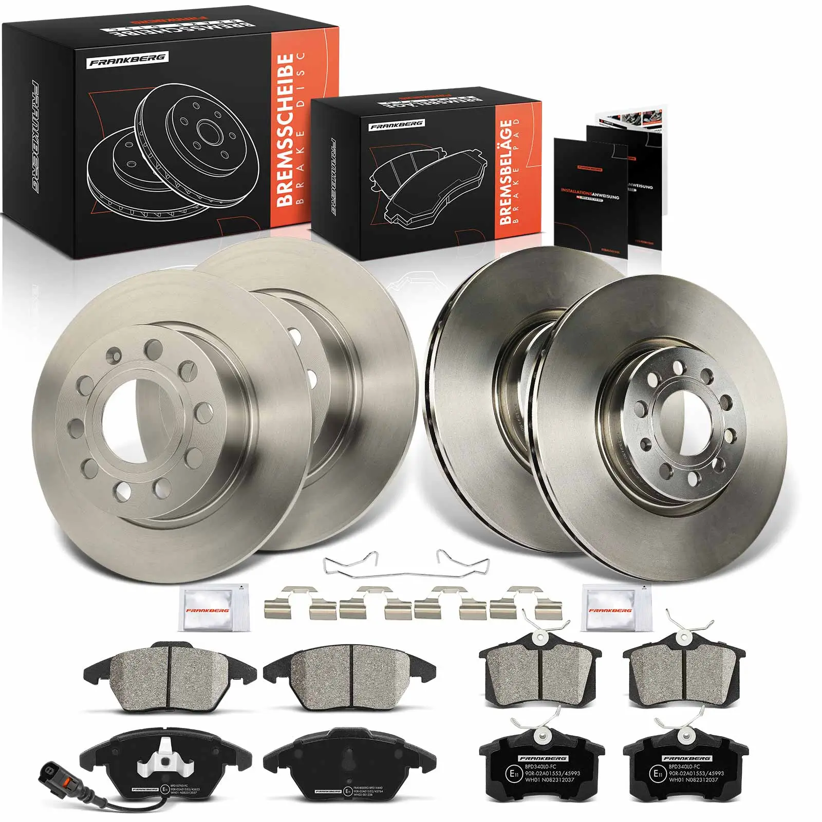 Bremsensatz, Scheibenbremse Vorderachse Hinterachse Frankberg 5481FB0033222