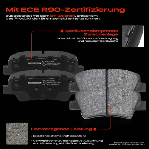 Bremsensatz, Scheibenbremse Hinterachse Frankberg 5481FB0033250 Bild Bremsensatz, Scheibenbremse Hinterachse Frankberg 5481FB0033250