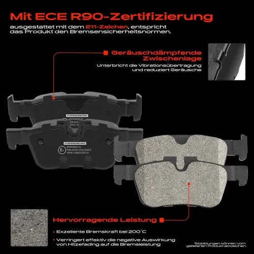 Bremsensatz, Scheibenbremse Hinterachse Frankberg 5481FB0033257 Bild Bremsensatz, Scheibenbremse Hinterachse Frankberg 5481FB0033257