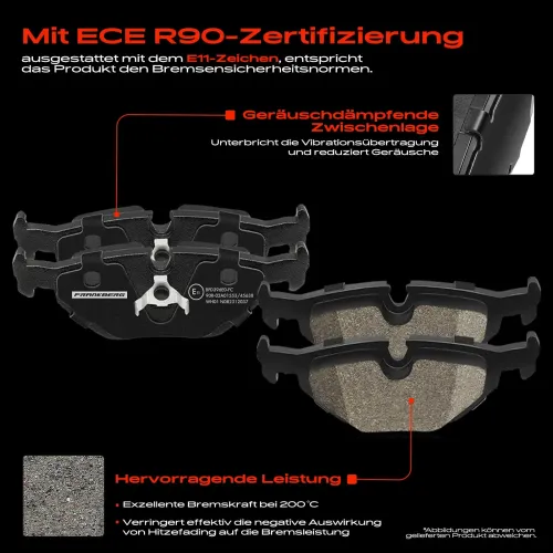 Bremsensatz, Scheibenbremse Hinterachse Frankberg 5481FB0033261 Bild Bremsensatz, Scheibenbremse Hinterachse Frankberg 5481FB0033261