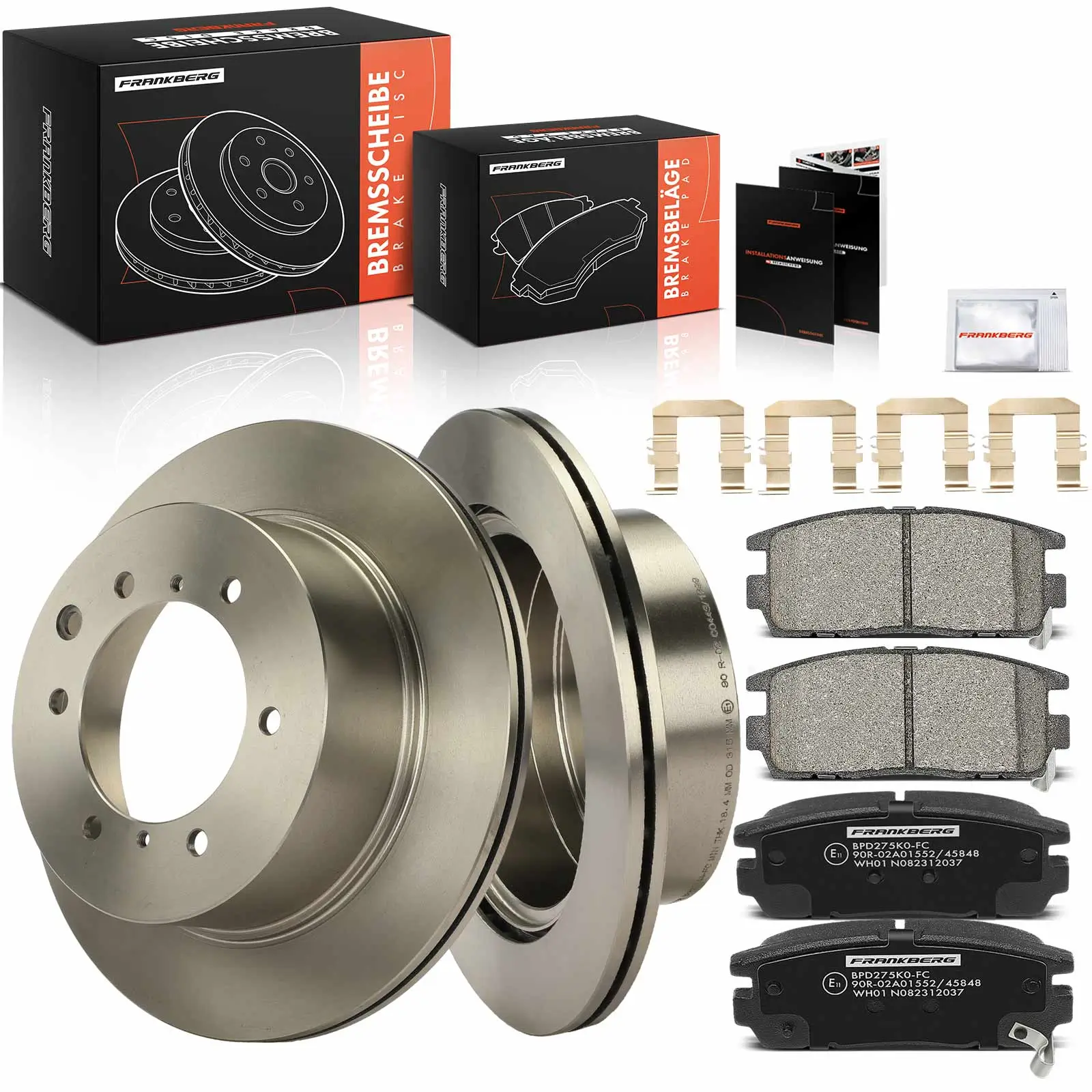 Bremsensatz, Scheibenbremse Hinterachse Frankberg 5481FB0033267