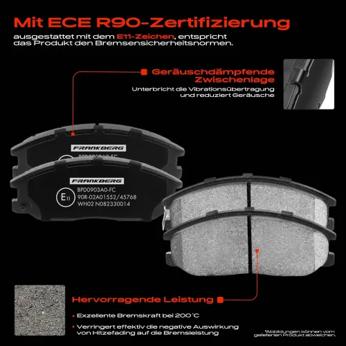 Bremsensatz, Scheibenbremse Vorderachse Frankberg 5481FB0033268 Bild Bremsensatz, Scheibenbremse Vorderachse Frankberg 5481FB0033268