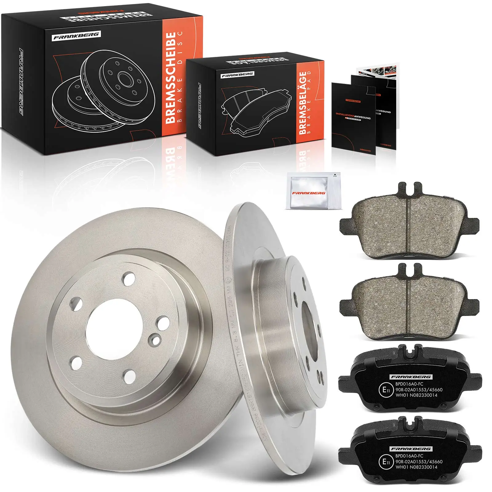 Bremsensatz, Scheibenbremse Hinterachse Frankberg 5481FB0033276