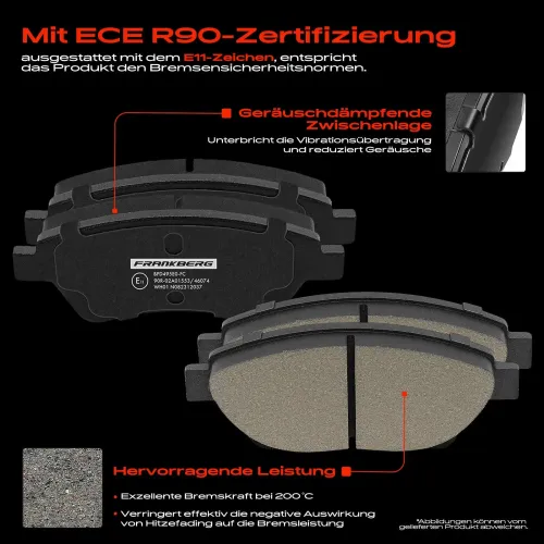 Bremsensatz, Scheibenbremse Vorderachse Frankberg 5481FB0033280 Bild Bremsensatz, Scheibenbremse Vorderachse Frankberg 5481FB0033280