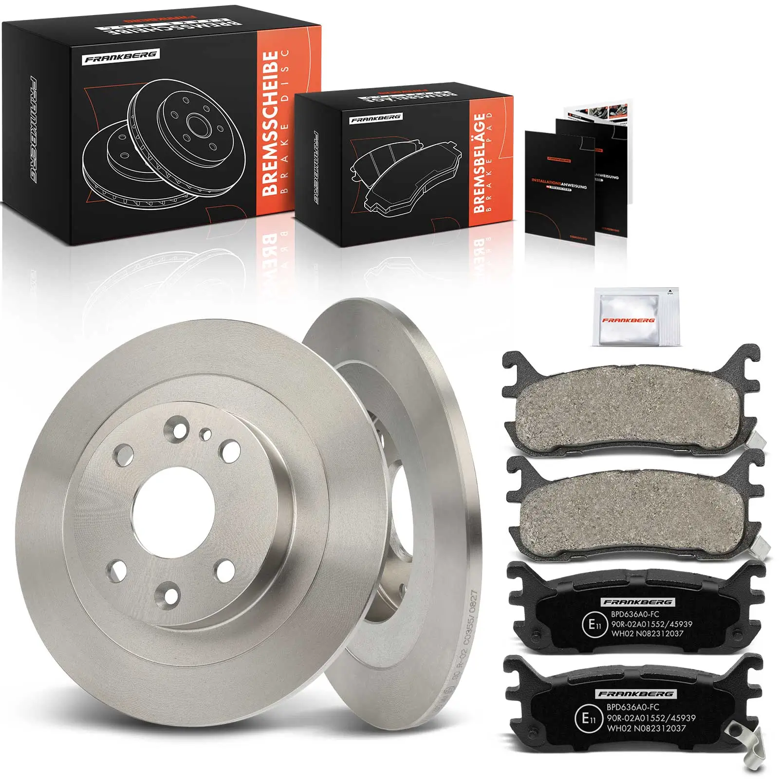 Bremsensatz, Scheibenbremse Hinterachse Frankberg 5481FB0033281