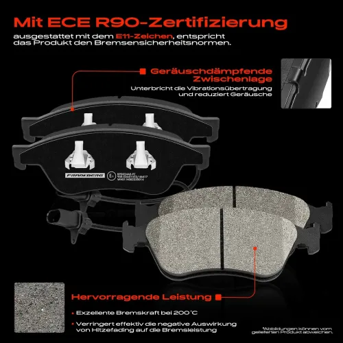Bremsensatz, Scheibenbremse Vorderachse Frankberg 5481FB0033288 Bild Bremsensatz, Scheibenbremse Vorderachse Frankberg 5481FB0033288