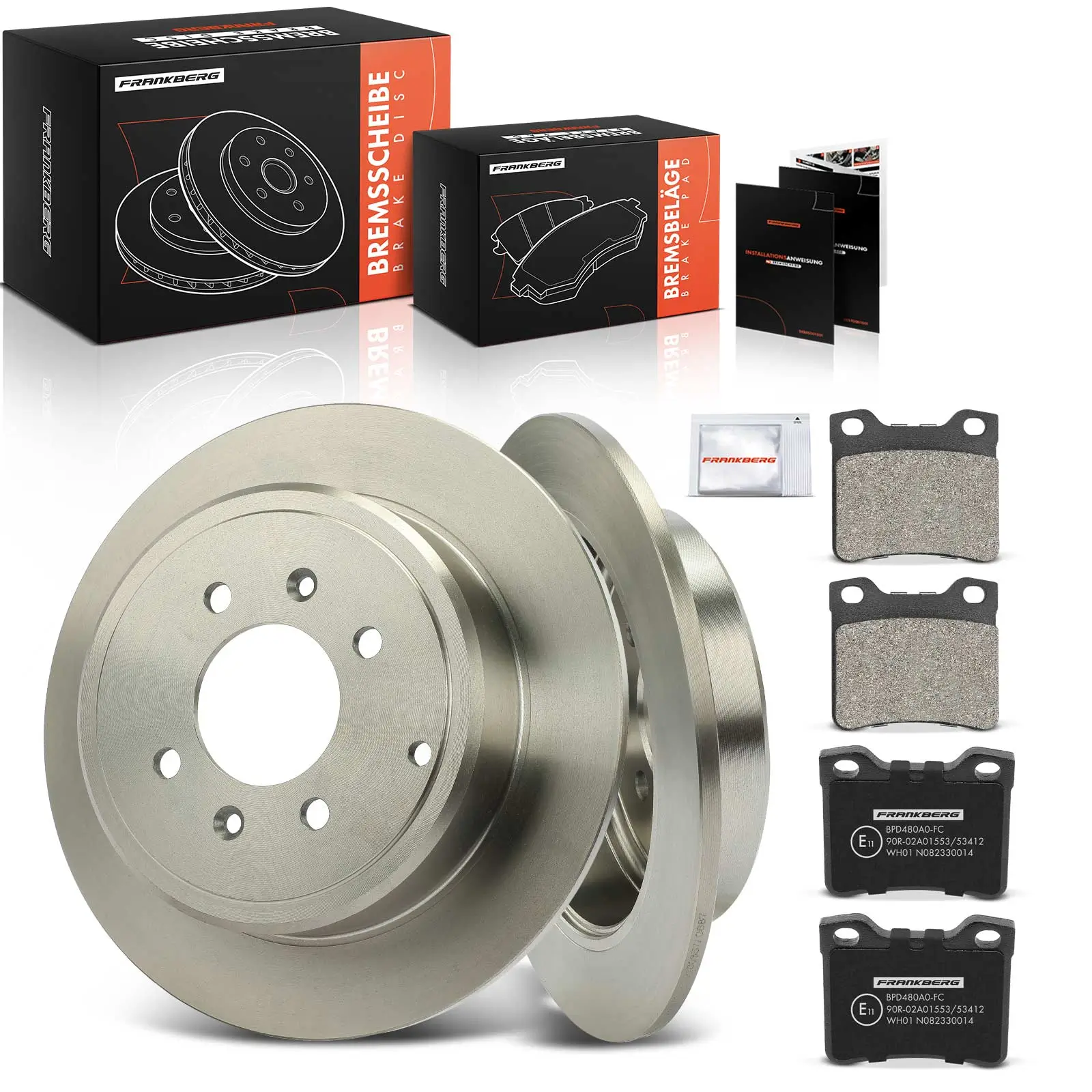 Bremsensatz, Scheibenbremse Hinterachse Frankberg 5481FB0033290