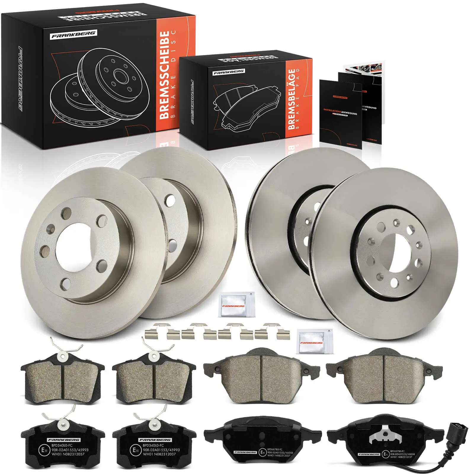 Bremsensatz, Scheibenbremse Vorderachse Hinterachse Frankberg 5481FB0033293