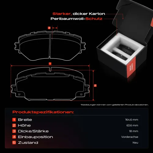 Bremsensatz, Scheibenbremse Vorderachse Frankberg 5481FB0033296 Bild Bremsensatz, Scheibenbremse Vorderachse Frankberg 5481FB0033296