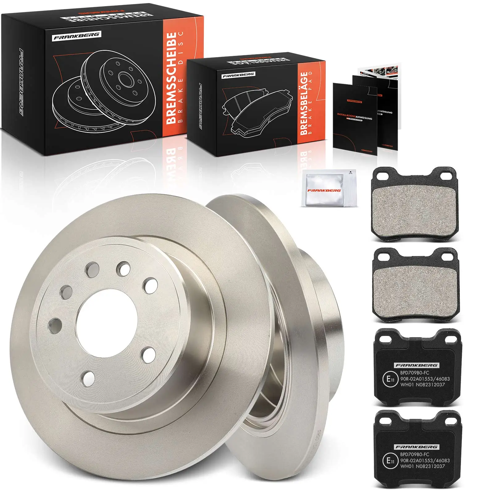 Bremsensatz, Scheibenbremse Hinterachse Frankberg 5481FB0033298