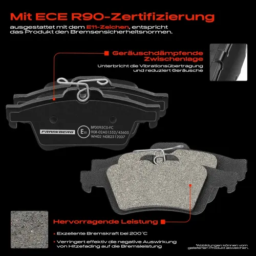 Bremsensatz, Scheibenbremse Vorderachse Frankberg 5481FB0033302 Bild Bremsensatz, Scheibenbremse Vorderachse Frankberg 5481FB0033302