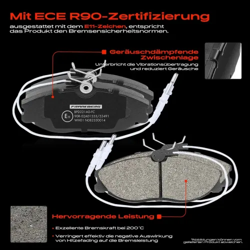 Bremsensatz, Scheibenbremse Vorderachse Frankberg 5481FB0033311 Bild Bremsensatz, Scheibenbremse Vorderachse Frankberg 5481FB0033311