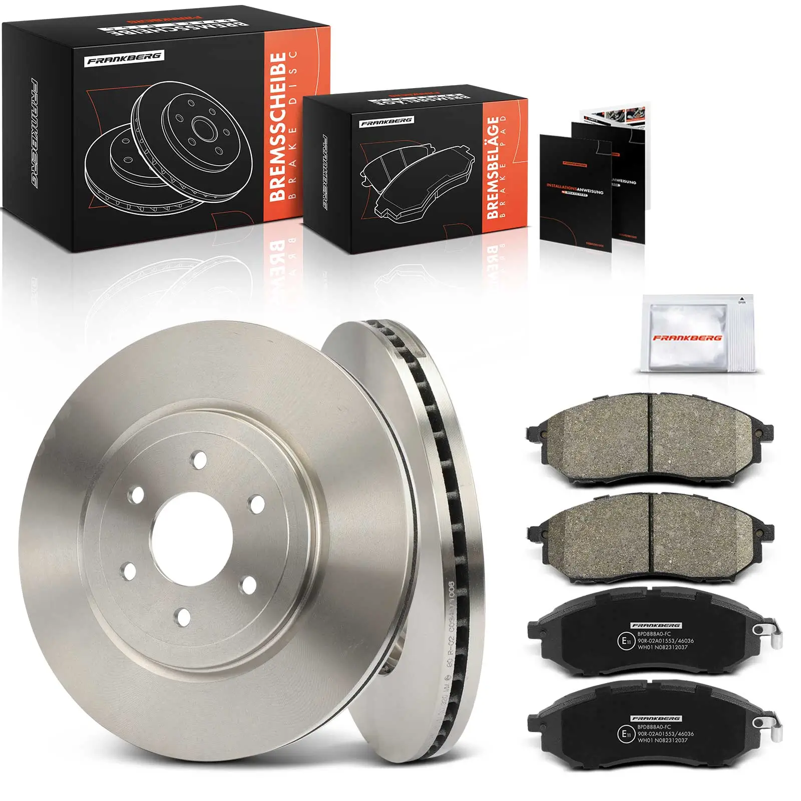 Bremsensatz, Scheibenbremse Vorderachse Frankberg 5481FB0033316