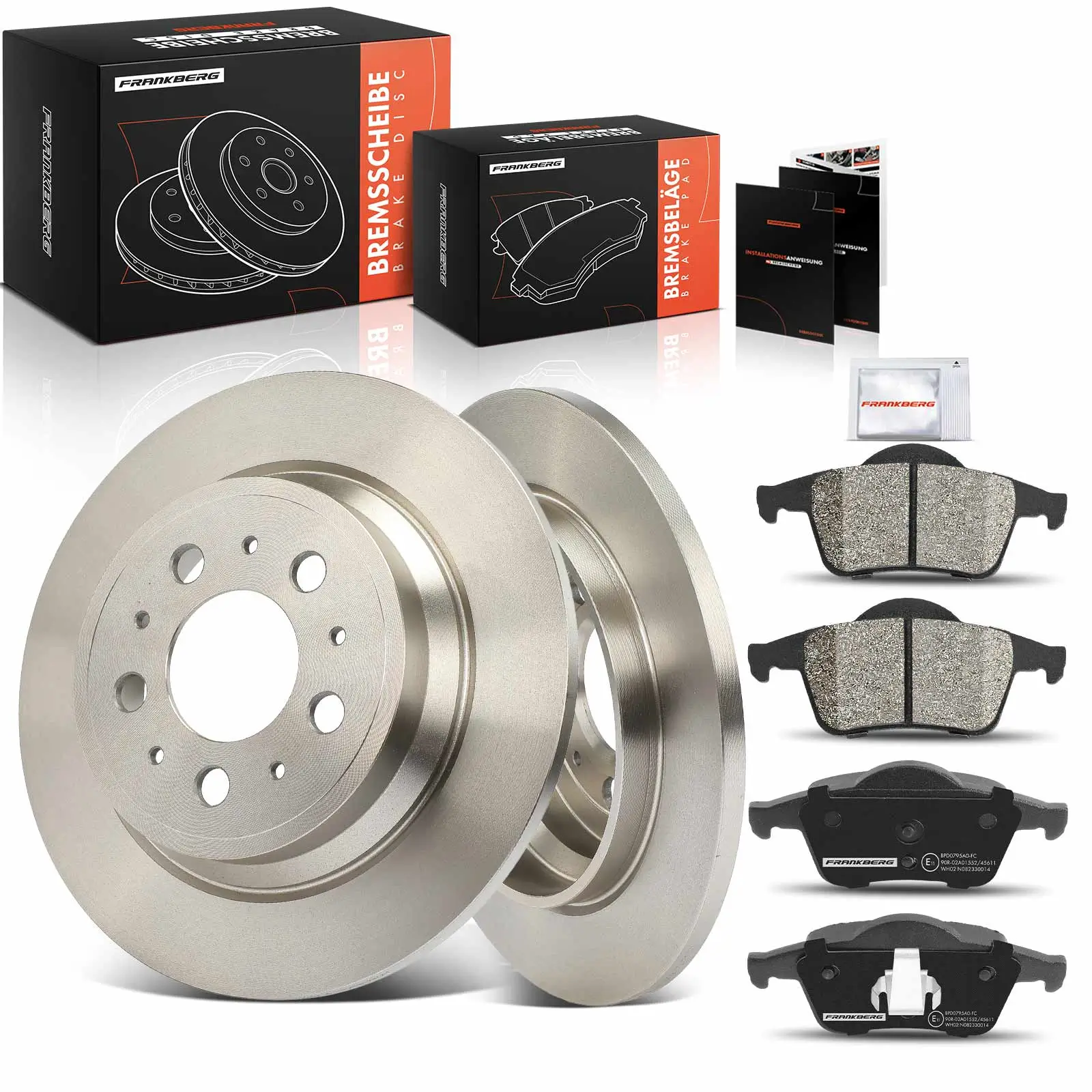 Bremsensatz, Scheibenbremse Hinterachse Frankberg 5481FB0033332